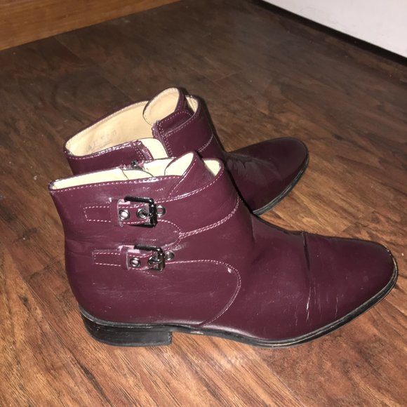franco sarto burgundy boots